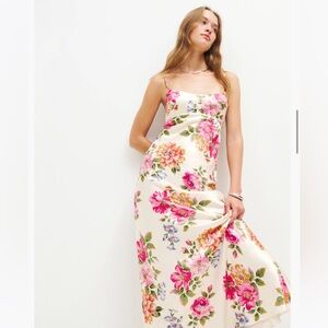 Reformation Kailyn Silk Dress, Giverny Size 6